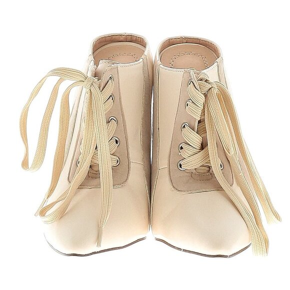 Chase & Chloe Chantelle cream heels mules 5.5 - Picture 2 of 2